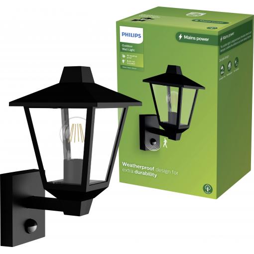 Philips LED Kinno 929004141401 venkovní nástěnné osvětlení E27 černá