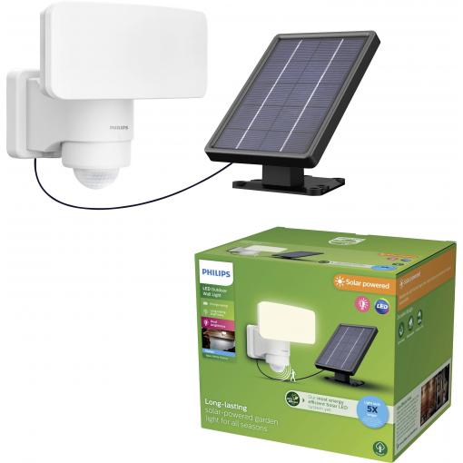Philips LED Tylus 929004632201 venkovní solární nástěnné osvětlení s PIR senzorem LED 6 W bílá