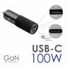 Akyga AK-CH-26 USB nabíječka, GaN, Rychlonabíječka, 1x USB-C®, 1x USB A , 100 W, QC 3.0, Power Delivery 3.0, šedá