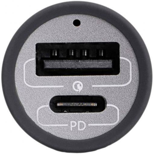 Akyga AK-CH-26 USB nabíječka, GaN, Rychlonabíječka, 1x USB-C®, 1x USB A , 100 W, QC 3.0, Power Delivery 3.0, šedá
