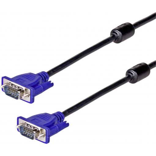 Akyga VGA kabel 1.8 m černá AK-AV-01 s feritovým jádrem VGA kabel