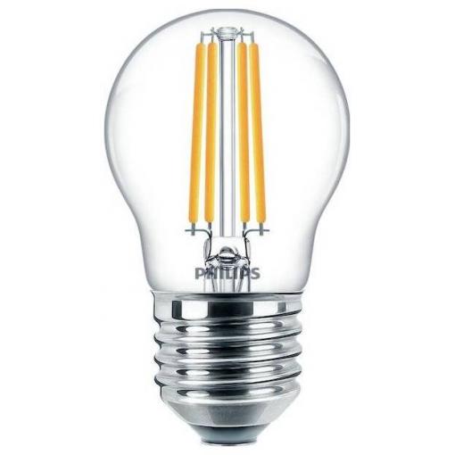 Philips 34766300 žárovka Energetická třída (EEK2021) E (A - G) E27 klasická žárovka 6.5 W teplá bílá (Ø x d) 45 mm x 78 mm 1 ks