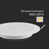 V-TAC VT-61024 78691 LED panel vestavný Energetická třída (EEK2021): E (A - G) 24 W studená bílá bílá