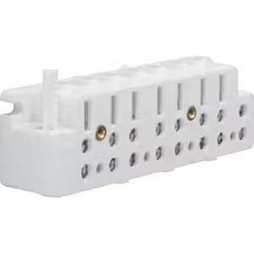 Hager KJ30T Univerzální svorka na elektroměru Hager KJ30T, 63A, blokovací, bez tre. Elektroměrová svorkovnice 1 ks