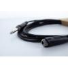 Cordial 14825 jack audio kabel [1x jack zástrčka 6,3 mm (stereo) - 1x jack zásuvka 6,3 mm (stereo)] 5 m černá PVC plášť, kroucený
