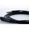 Cordial 14825 jack audio kabel [1x jack zástrčka 6,3 mm (stereo) - 1x jack zásuvka 6,3 mm (stereo)] 5 m černá PVC plášť, kroucený
