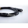 Cordial 14826 jack audio kabel [1x jack zástrčka 6,3 mm (stereo) - 1x jack zásuvka 6,3 mm (stereo)] 10 m černá PVC plášť, kroucený