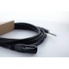 Cordial EM 1 MV XLR propojovací kabel [1x XLR zástrčka 3pólová - 1x jack zástrčka 6,3 mm (stereo)] 1 m černá