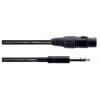 Cordial EM 1,5 FV XLR propojovací kabel [1x XLR zásuvka 3pólová - 1x jack zástrčka 6,3 mm (stereo)] 1.50 m černá