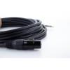 Cordial EM 5 FP XLR propojovací kabel [1x XLR zásuvka 3pólová - 1x jack zástrčka 6,3 mm (mono)] černá