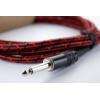 Cordial 14772 jack audio kabel [1x jack zástrčka 6,3 mm (mono) - 1x jack zástrčka 6,3 mm (mono)] 1.50 m černá, červená Textilní plášť