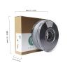 Maertz PMMA-1010-012 PMMA-1010-012 vlákno pro 3D tiskárny ABS plast chemicky odolné 2.85 mm 1000 g šedá 1 ks