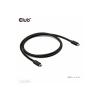 club3D Thunderbolt™ kabel Thunderbolt ™ (USB-C ®) zástrčka 1.00 m černá CAC-2501