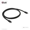 club3D Thunderbolt™ kabel Thunderbolt ™ (USB-C ®) zástrčka 1.00 m černá CAC-2501