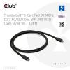 club3D Thunderbolt™ kabel Thunderbolt ™ (USB-C ®) zástrčka 1.00 m černá CAC-2501