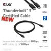 club3D Thunderbolt™ kabel Thunderbolt ™ (USB-C ®) zástrčka 1.00 m černá CAC-2501