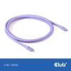 club3D Kabel USB-C USB-C ® zástrčka 2.00 m fialová CAC-3004