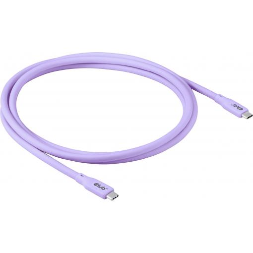 club3D Kabel USB-C USB-C ® zástrčka 2.00 m fialová CAC-3004