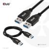 club3D USB kabel USB-A zástrčka 0.50 m černá CAC-1409