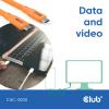club3D Kabel USB-C USB-C ® zástrčka 2.00 m oranžová CAC-3000