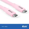 club3D Kabel USB-C USB 4.0 USB-C ® zástrčka 2.00 m růžová CAC-3002