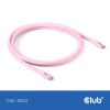 club3D Kabel USB-C USB 4.0 USB-C ® zástrčka 2.00 m růžová CAC-3002