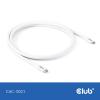 club3D Kabel USB-C USB 4.0 USB-C ® zástrčka 2.00 m bílá CAC-3001