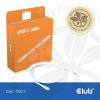 club3D Kabel USB-C USB 4.0 USB-C ® zástrčka 2.00 m bílá CAC-3001