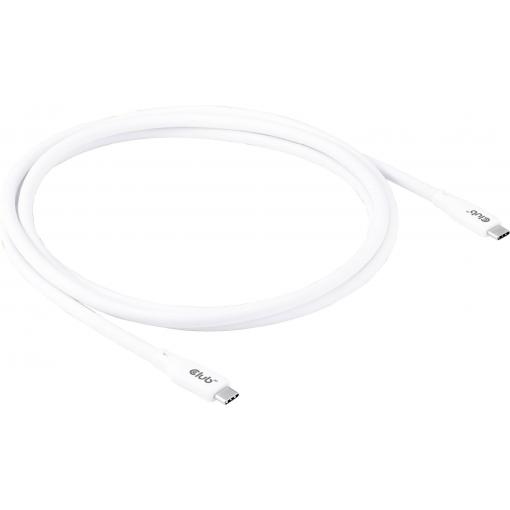 club3D Kabel USB-C USB 4.0 USB-C ® zástrčka 2.00 m bílá CAC-3001