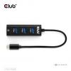 club3D USB-C® adaptér [1x USB-C® zástrčka - 4x interní USB 3.0 zásuvka 19-pólová, RJ45 zásuvka] CSV-1549 0.17 m