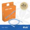 club3D Kabel USB-C USB 4.0 USB-C ® zástrčka 2.00 m modrá CAC-3003