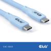 club3D Kabel USB-C USB 4.0 USB-C ® zástrčka 2.00 m modrá CAC-3003