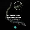 Maertz PMMA-1022-002 PMMA-1022-002 vlákno pro 3D tiskárny PLA hedvábí Hedvábně lesklé 1.75 mm 1000 g modrá, zelená, oranžová 1 ks