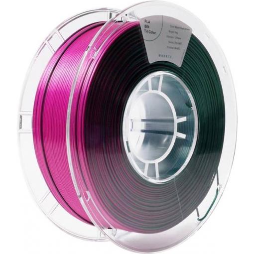 Maertz PMMA-1022-001 PMMA-1022-001 vlákno pro 3D tiskárny PLA hedvábí Hedvábně lesklé 1.75 mm 1000 g modrá, fialová, zelená 1 ks