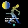 Maertz PMMA-1021-002 PMMA-1021-002 vlákno pro 3D tiskárny PLA hedvábí Hedvábně lesklé 1.75 mm 1000 g modrá, žlutá 1 ks