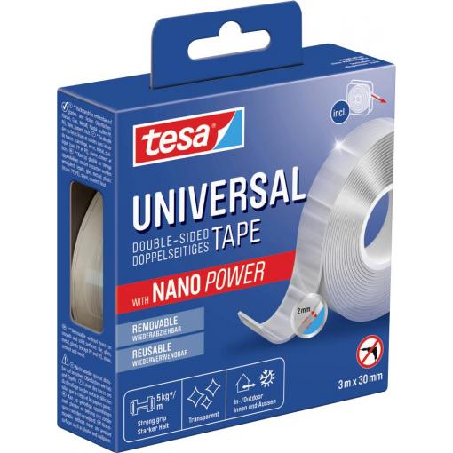 tesa Nano Tape 55810-00000-00 oboustranná lepicí páska transparentní (d x š) 3 m x 30 mm 1 ks