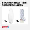 tesa Powerstrips XL Lepicí háček Oval bílá Množství: 1 ks
