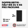 tesa Ultra Power Lock pásek se suchým zipem, (d x š) 50 mm x 25 mm, 2 pár