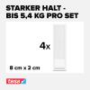 tesa Powerstrips CLICK (d x š) 80 mm x 20 mm Množství: 4 pár