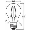 OSRAM HOMELIGHTING AC45208 LED Energetická třída (EEK2021) E (A - G) E27 klasická žárovka 6.5 W = 60 W studená bílá (Ø x v) 60 mm x 105 mm 1 ks