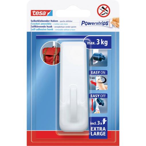 tesa Powerstrips XL Lepicí háček obdélníkové bílá Množství: 1 ks
