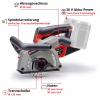 Einhell Professional Power X-Change TP-MA 36/30 Li BL - Solo 4350800 Akumulátorová drážkovací fréza do zdiva 125 mm, bez akumulátoru, bez nabíječky, taška, vč.
