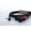 Cordial EY 3 WRMM XLR Y adaptér [1x jack zástrčka 3,5 mm - 2x XLR zástrčka 3pólová] 3 m černá