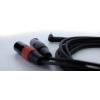 Cordial EY 3 WRMM XLR Y adaptér [1x jack zástrčka 3,5 mm - 2x XLR zástrčka 3pólová] 3 m černá