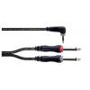 Cordial 14867 audio Y adaptér [1x jack zástrčka 3,5 mm - 2x jack zástrčka 6,3 mm (mono)] 1.50 m černá PVC plášť, dvoužilové vedení