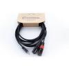 Cordial EY 1,5 WMM XLR Y adaptér [1x jack zástrčka 3,5 mm - 2x XLR zástrčka 3pólová]