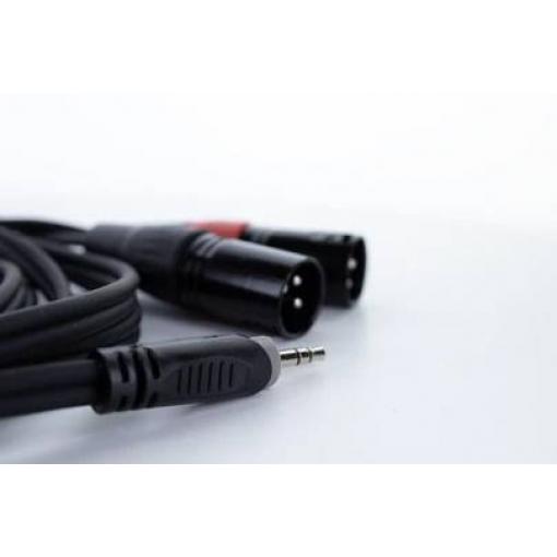 Cordial EY 1,5 WMM XLR Y adaptér [1x jack zástrčka 3,5 mm - 2x XLR zástrčka 3pólová]