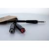 Cordial 14890 jack audio Y adaptér [1x jack zástrčka 6,3 mm (stereo) - 2x jack zásuvka 6,3 mm (mono)] 0.30 m černá PVC plášť, dvoužilové vedení