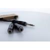 Cordial 14882 jack audio Y adaptér [1x jack zástrčka 6,3 mm (stereo) - 2x jack zásuvka 6,3 mm (stereo)] 0.30 m černá PVC plášť, dvoužilové vedení