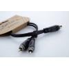 Cordial 14888 jack / cinch audio Y adaptér [1x cinch zásuvka - 2x cinch zástrčka] 0.30 m černá PVC plášť, dvoužilové vedení